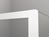 Ronal drzwi wahadłowe jednoczęściowe 100x200 cm, szkło przezroczyste, profile biały TLSP1000407